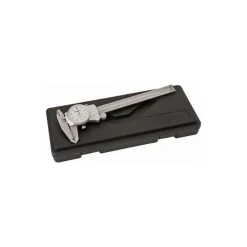 Dial Caliper: 6", 0.001000" Graduation, 0.1000" per Revolution, 0.0010" Accuracy, Carbide-Tipped Jaws