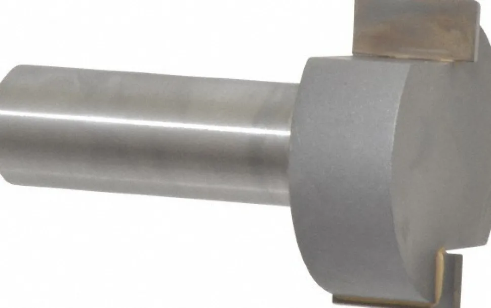 1-1/4" Dia, 1/8" Max Depth, 1/2" Shank Dia, Indexable Spoilboard Surface Insert Cutter