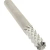Diamond-Pattern Router Bit: 1/4" Dia, 3/4" LOC, 1/4" Shank Dia, Burr End