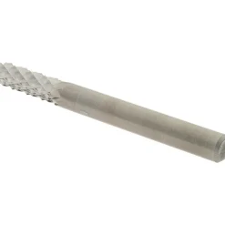 Diamond-Pattern Router Bit: 1/4" Dia, 3/4" LOC, 1/4" Shank Dia, Burr End