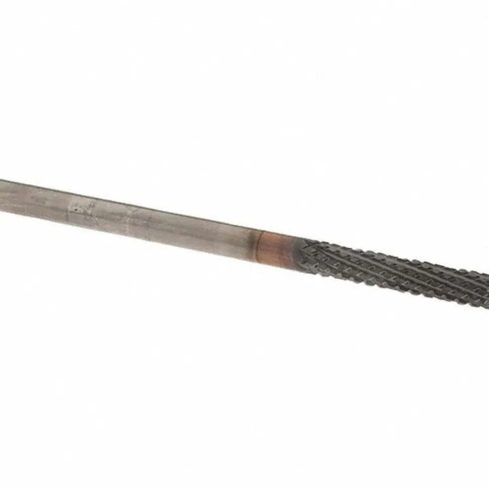 Diamond-Pattern Router Bit: 1/4" Dia, 1-1/4" LOC, 1/4" Shank Dia, Burr End