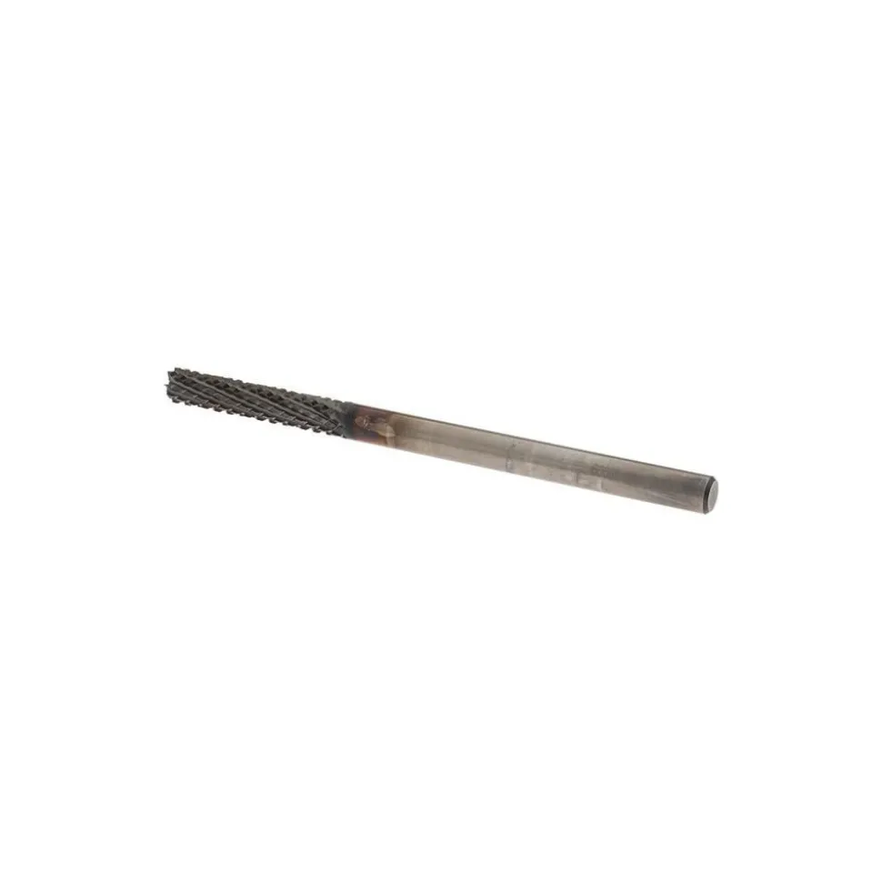 Diamond-Pattern Router Bit: 1/4" Dia, 1-1/4" LOC, 1/4" Shank Dia, Burr End