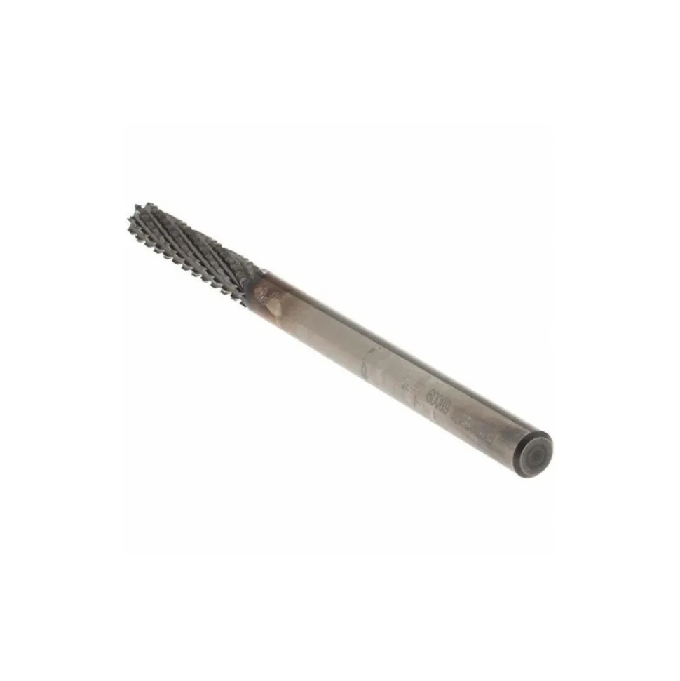 Diamond-Pattern Router Bit: 1/4" Dia, 1-1/4" LOC, 1/4" Shank Dia, Burr End