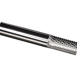 Diamond-Pattern Router Bit: 1/4" Dia, 1" LOC, 1/4" Shank Dia, Plain (No) End