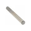 Diamond-Pattern Router Bit: 1/4" Dia, 3/4" LOC, 1/4" Shank Dia, End Mill End