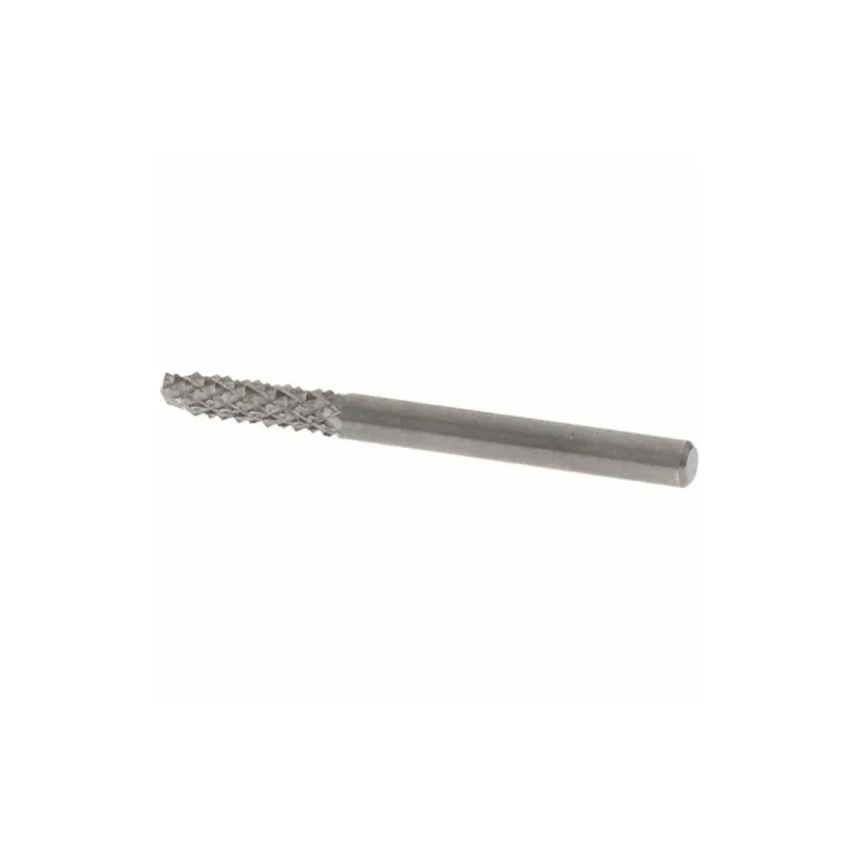 Diamond-Pattern Router Bit: 1/8" Dia, 7/16" LOC, 1/8" Shank Dia, Drill Point End
