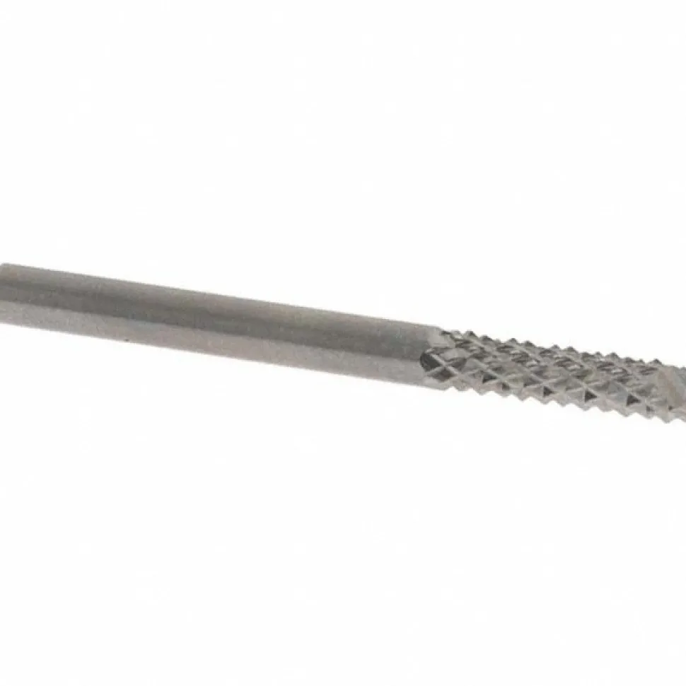 Diamond-Pattern Router Bit: 1/8" Dia, 7/16" LOC, 1/8" Shank Dia, Drill Point End