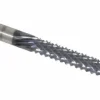 Diamond-Pattern Router Bit: 1/4" Dia, 2-1/8" LOC, 1/4" Shank Dia, End Mill End