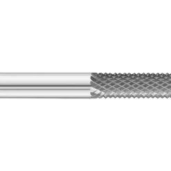 Diamond-Pattern Router Bit: 3/8" Dia, 1" LOC, 3/8" Shank Dia, Plain (No) End