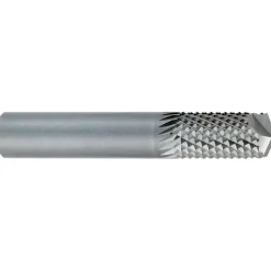 Diamond-Pattern Router Bit: 1/2" Dia, 1" LOC, 1/2" Shank Dia, Drill Point End