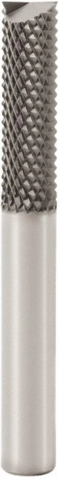 Diamond-Pattern Router Bit: 1/2" Dia, 1-1/2" LOC, 1/2" Shank Dia, End Mill End