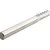 Diamond-Pattern Router Bit: 1/4" Dia, 3/4" LOC, 1/4" Shank Dia, Drill Point End