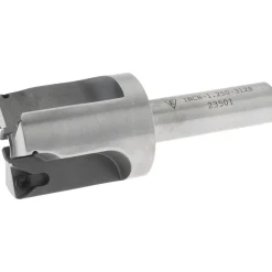 1-1/4" Dia, 1/2" Shank Dia, 3 Insert Indexable Counterbore
