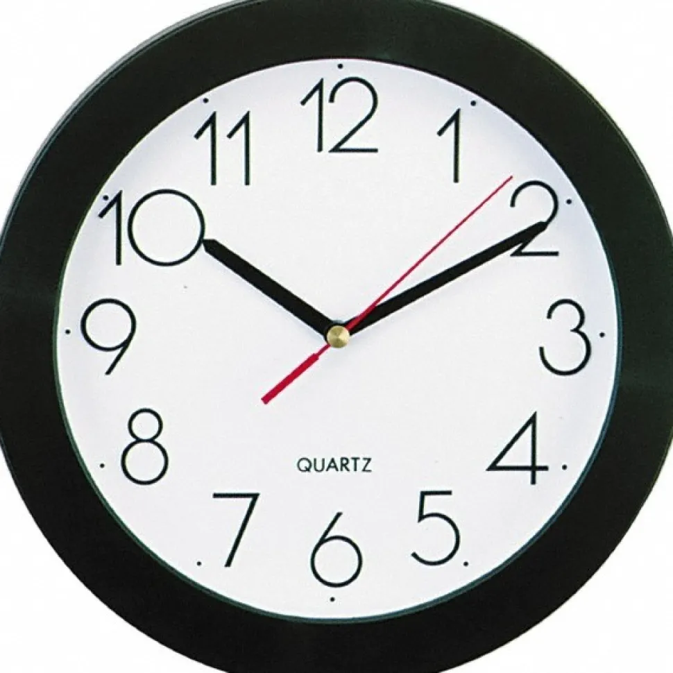 7-3/4" Dia, White Face, Dial Wall Clock