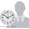 11-1/2" Dia, White Face, Dial Wall Clock