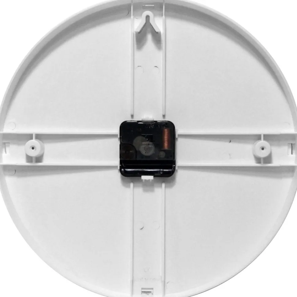 11-1/2" Dia, White Face, Dial Wall Clock