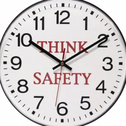 11-1/2" Dia, White Face, Dial Wall Clock
