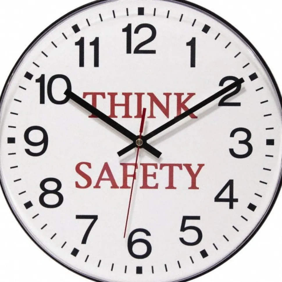 11-1/2" Dia, White Face, Dial Wall Clock