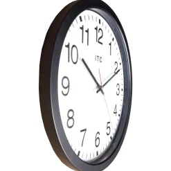 12-1/2" Dia, White Face, Dial Wall Clock