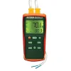 Digital Easy View Dual Input Thermometer: 1,999 ° F, K Thermocouple Sensor