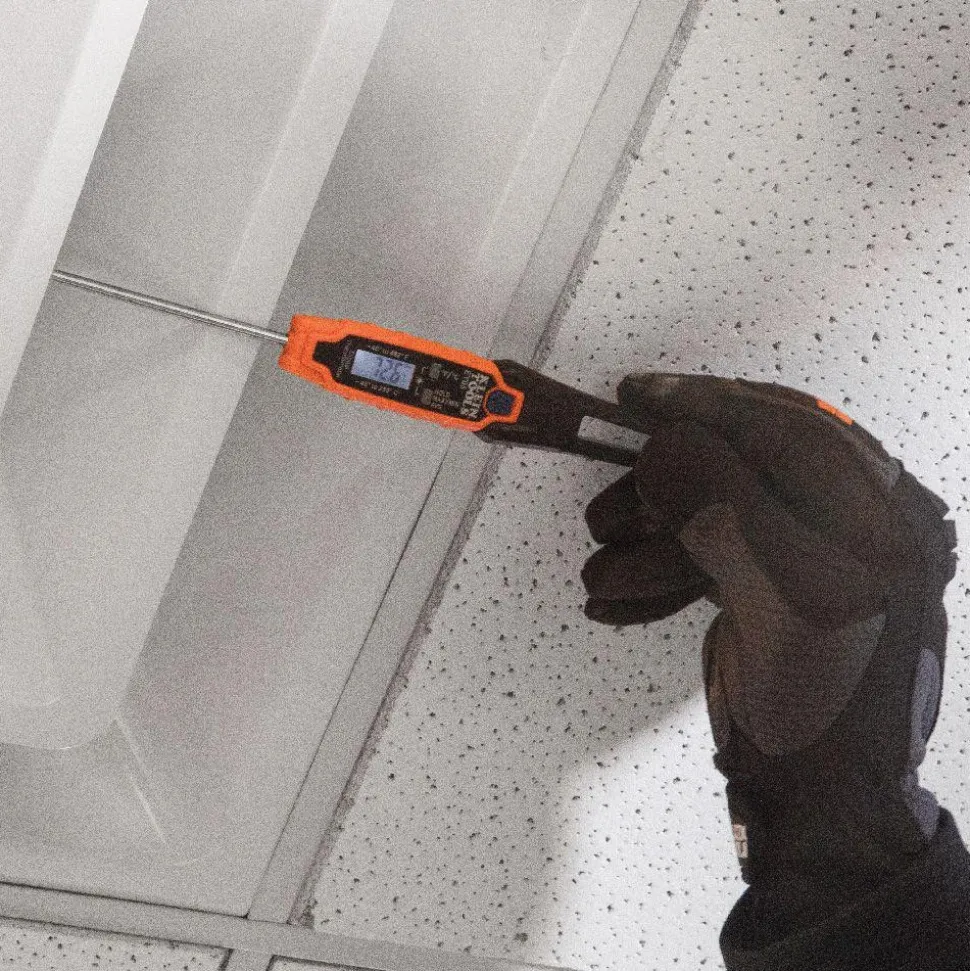 Digital Panel Thermometer: 482 ° F, Stainless Steel Probe Sensor