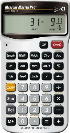 11-Digit (7 normal, 4 Fractions) with Full Annunciators 30 Function Handheld Calculator
