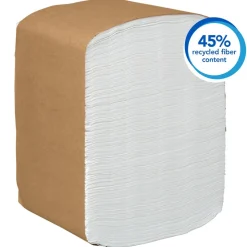 Dinner Paper Napkins, Disposable, White, 1/8 Fold, 1-Ply, 12 x 17