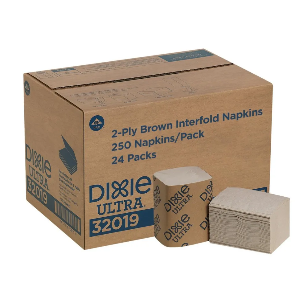 Dixie Ultra Interfold 2-Ply Napkin Dispenser Refill, Brown