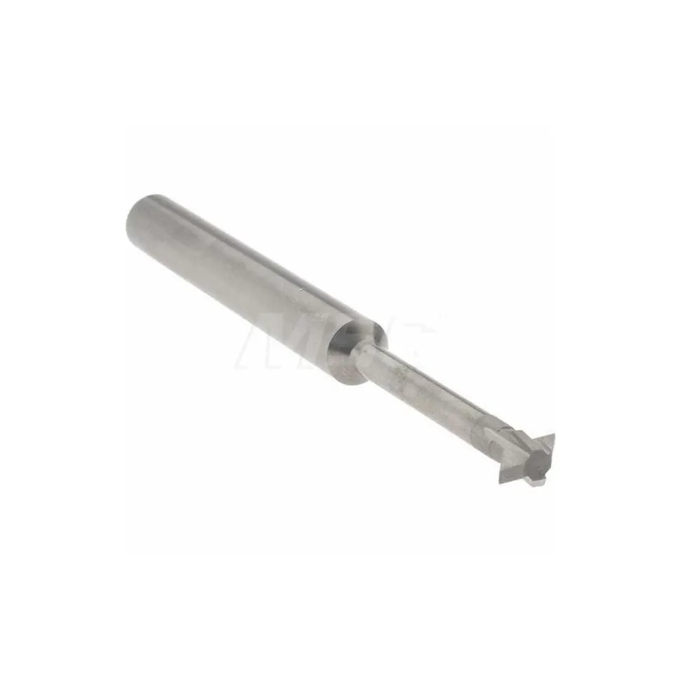 Double Angle Milling Cutter: 90 °, 1/4" Cut Dia, 1/8" Cut Width, 1/4" Shank Dia, Solid Carbide
