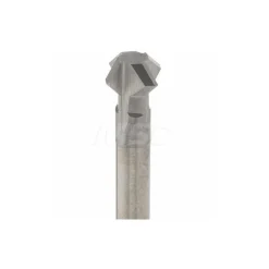 Double Angle Milling Cutter: 90 °, 1/4" Cut Dia, 1/8" Cut Width, 1/4" Shank Dia, Solid Carbide