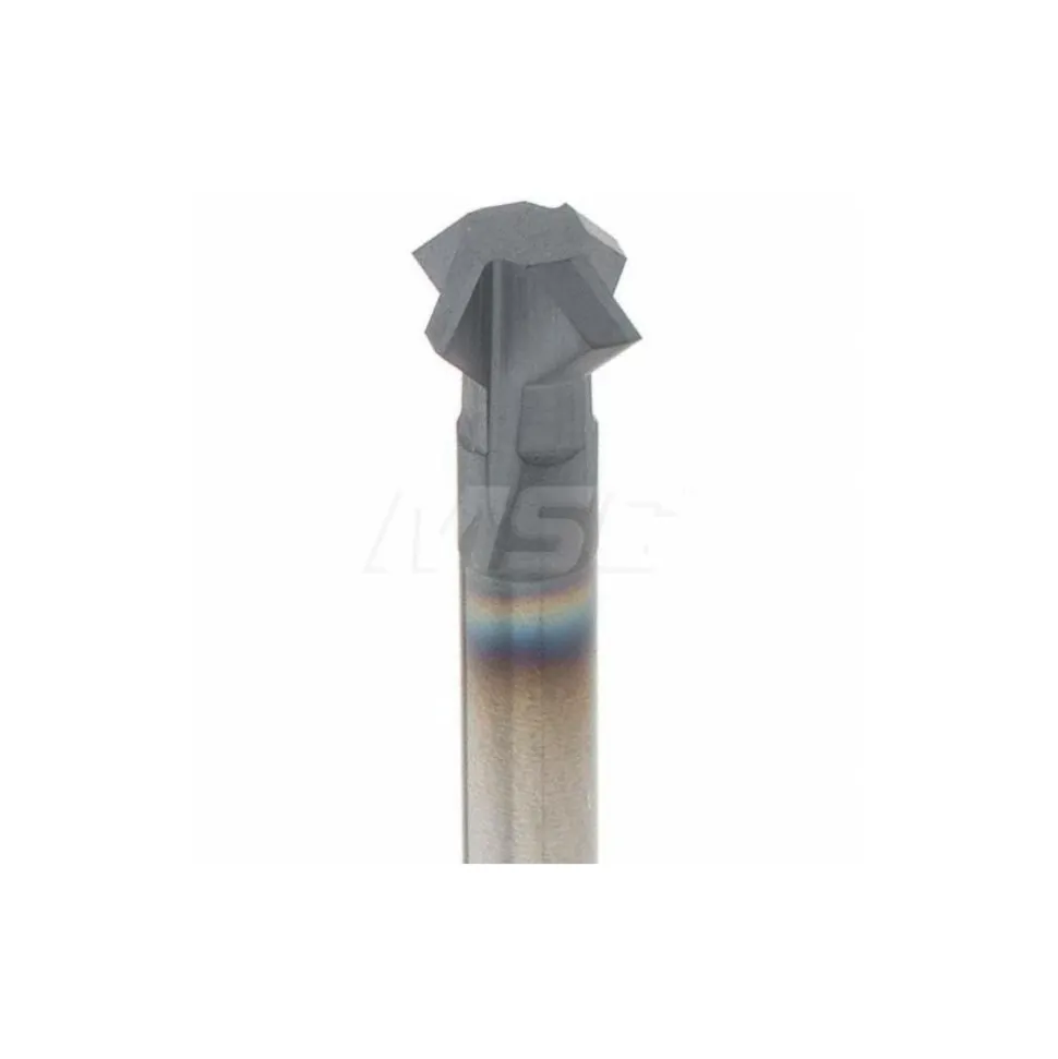 Double Angle Milling Cutter: 90 °, 1/4" Cut Dia, 1/8" Cut Width, 1/4" Shank Dia, Solid Carbide