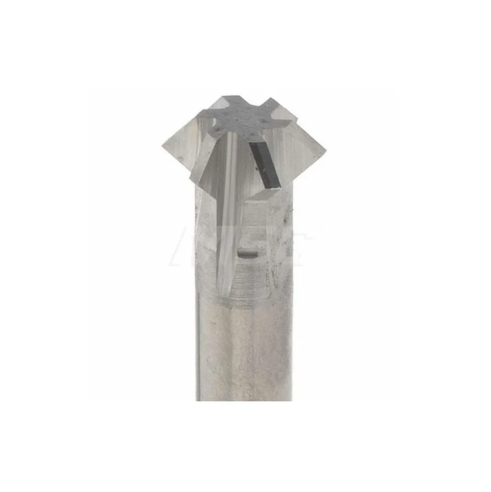Double Angle Milling Cutter: 90 °, 5/16" Cut Dia, 1/8" Cut Width, 5/16" Shank Dia, Solid Carbide