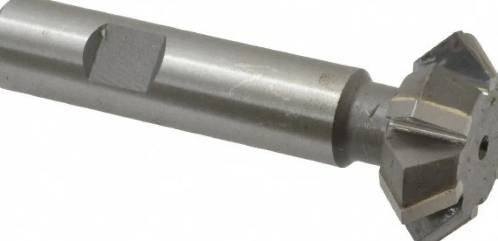 Double Angle Milling Cutter: 90 °, 1-3/8" Cut Dia, 1/2" Cut Width, 5/8" Shank Dia, Carbide Tipped