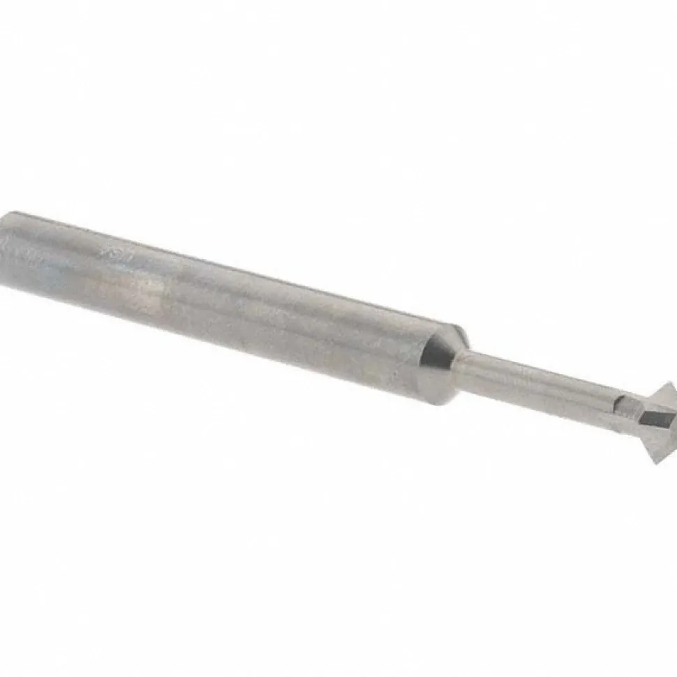 Double Angle Milling Cutter: 90 °, 3/16" Cut Dia, 0.093" Cut Width, 3/16" Shank Dia, Solid Carbide