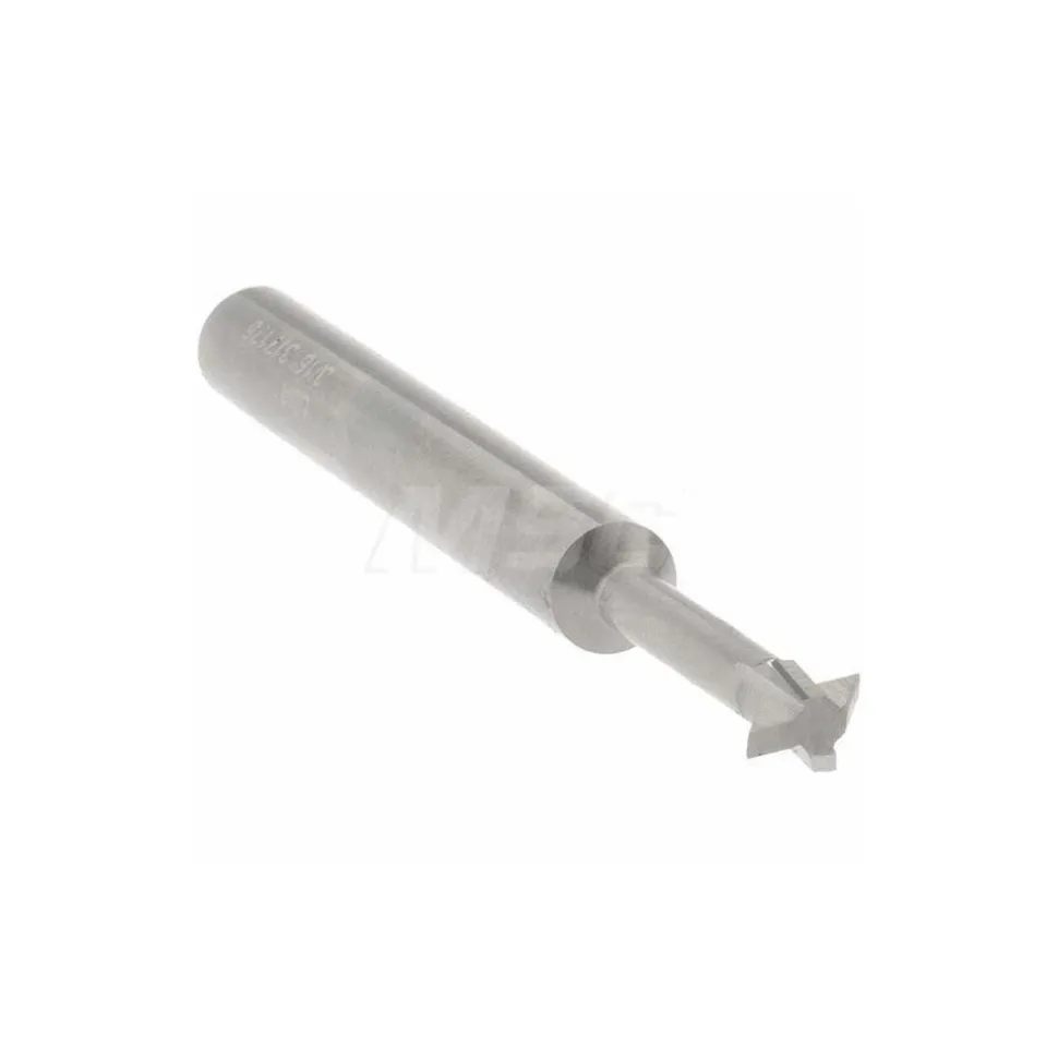 Double Angle Milling Cutter: 90 °, 3/16" Cut Dia, 0.093" Cut Width, 3/16" Shank Dia, Solid Carbide
