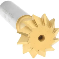 Double Angle Milling Cutter: 90 °, 1" Cut Dia, 3/8" Cut Width, 1/2" Shank Dia, High Speed Steel
