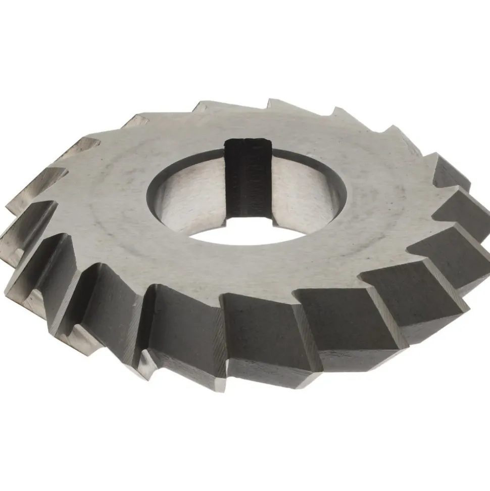 Double Angle Milling Cutter: 90 °, 2-3/4" Cut Dia, 1/2" Cut Width, 1" Arbor Hole, High Speed Steel