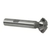 Double Angle Milling Cutter: 90 °, 3/4" Cut Dia, 1/4" Cut Width, 3/8" Shank Dia, Carbide Tipped