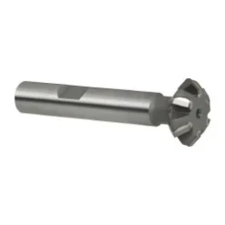 Double Angle Milling Cutter: 90 °, 3/4" Cut Dia, 1/4" Cut Width, 3/8" Shank Dia, Carbide Tipped