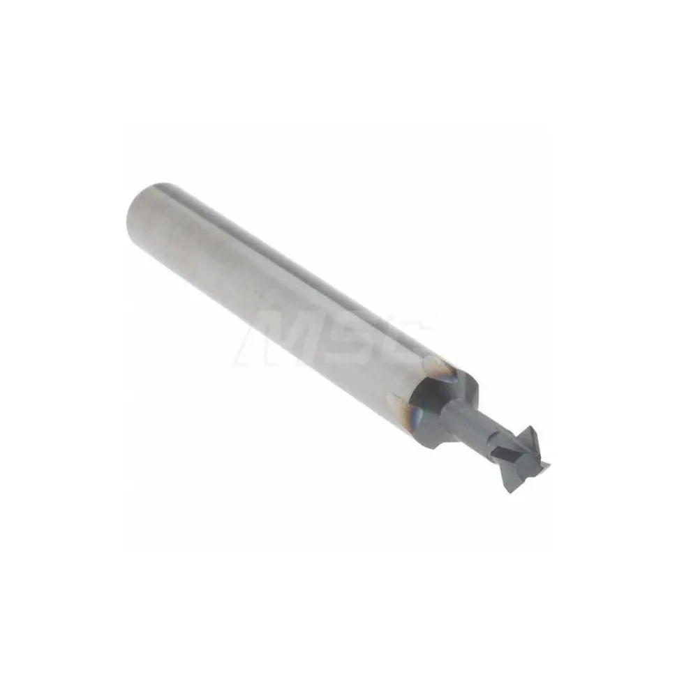Double Angle Milling Cutter: 90 °, 5/32" Cut Dia, 5/64" Cut Width, 3/16" Shank Dia, Solid Carbide