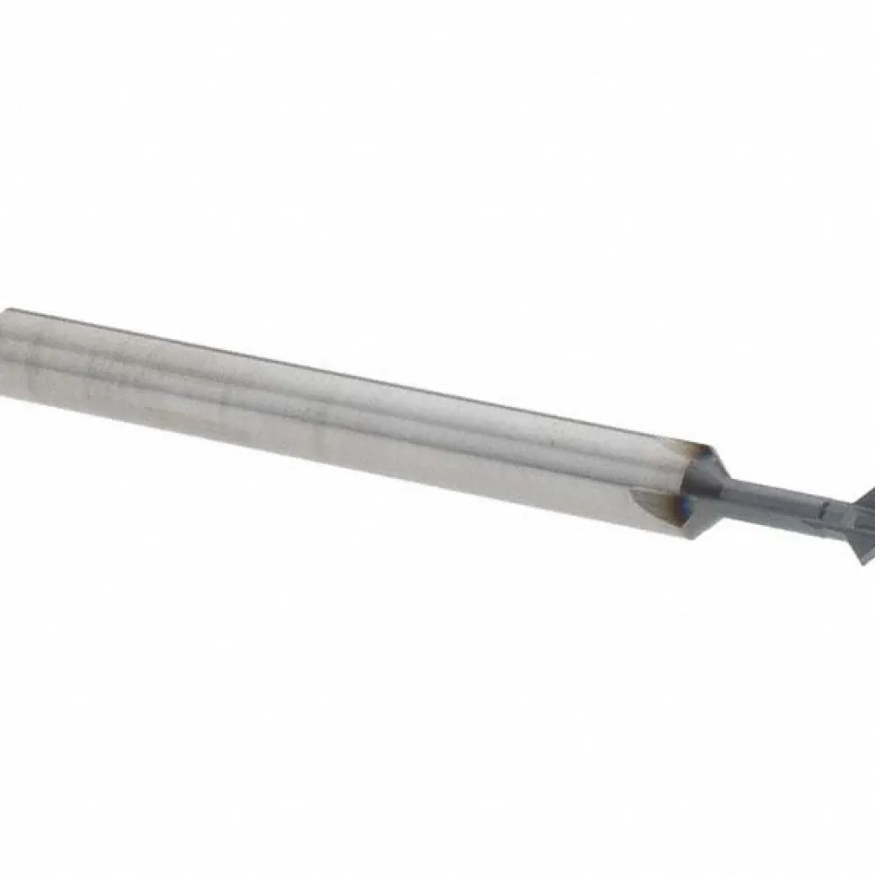 Double Angle Milling Cutter: 90 °, 5/32" Cut Dia, 5/64" Cut Width, 3/16" Shank Dia, Solid Carbide