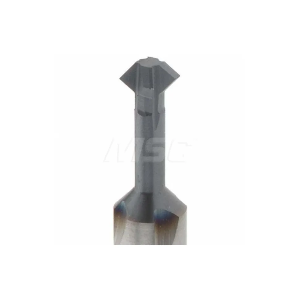 Double Angle Milling Cutter: 90 °, 5/32" Cut Dia, 5/64" Cut Width, 3/16" Shank Dia, Solid Carbide