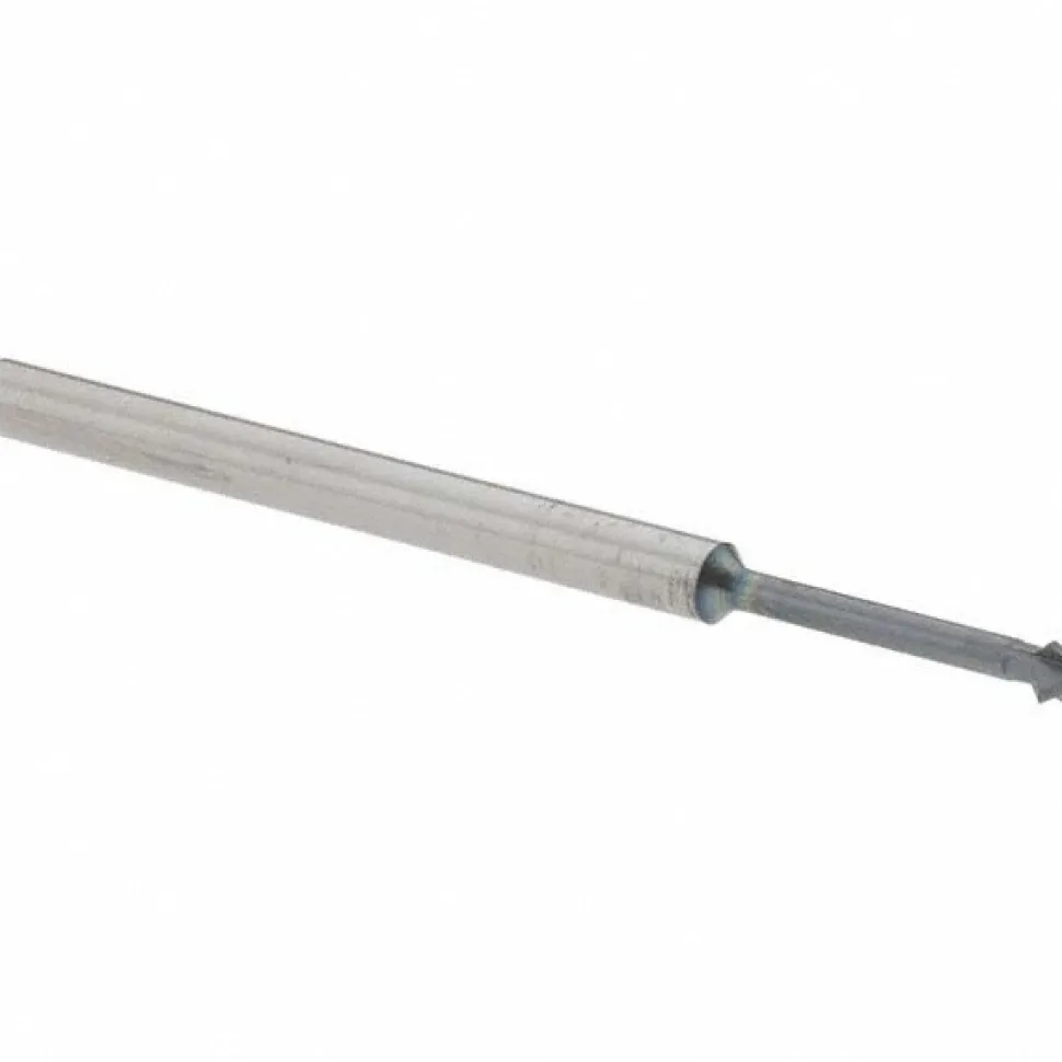 Double Angle Milling Cutter: 90 °, 1/8" Cut Dia, 0.062" Cut Width, 1/8" Shank Dia, Solid Carbide