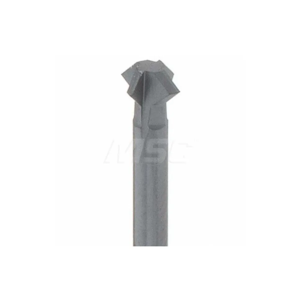 Double Angle Milling Cutter: 90 °, 1/8" Cut Dia, 0.062" Cut Width, 1/8" Shank Dia, Solid Carbide