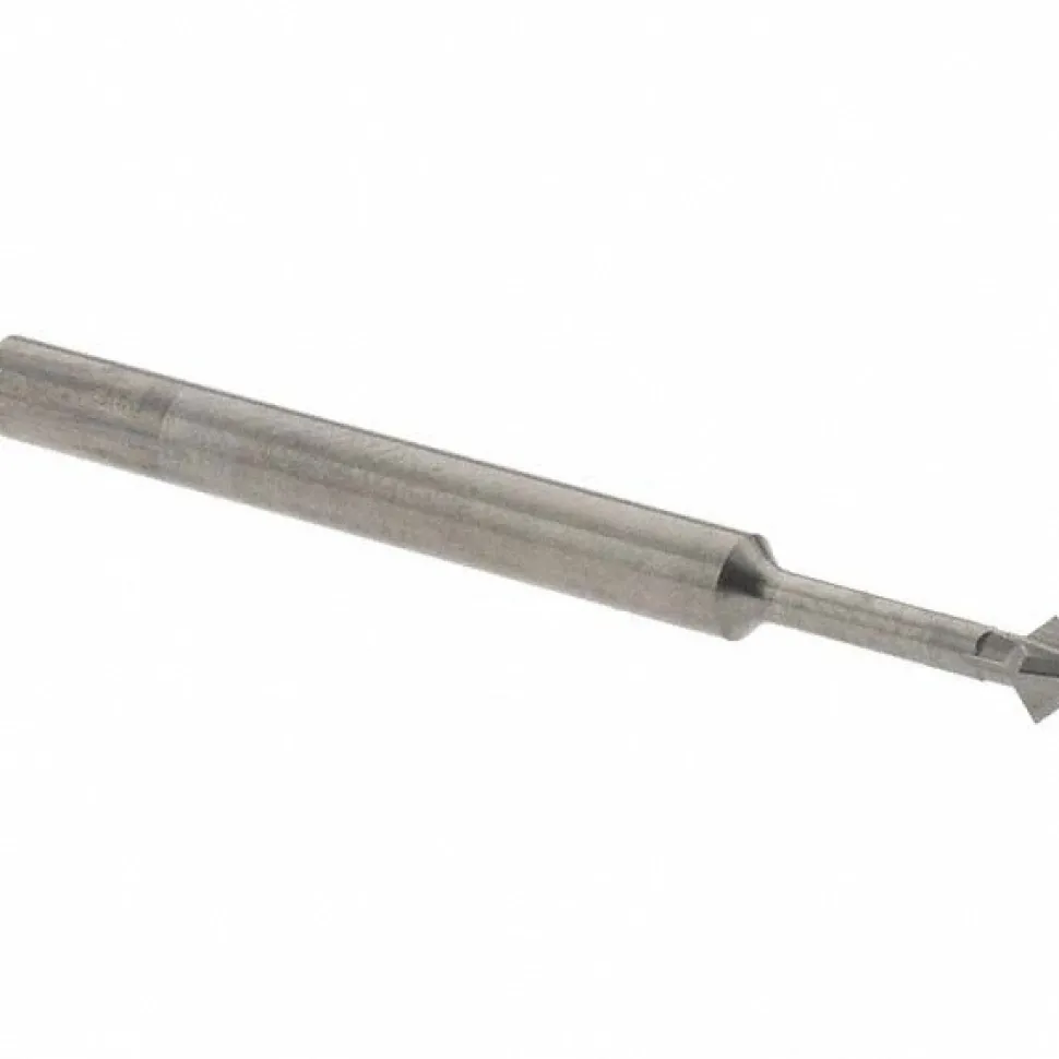 Double Angle Milling Cutter: 90 °, 1/8" Cut Dia, 0.062" Cut Width, 1/8" Shank Dia, Solid Carbide