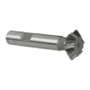 Double Angle Milling Cutter: 90 °, 1" Cut Dia, 3/8" Cut Width, 1/2" Shank Dia, Carbide Tipped