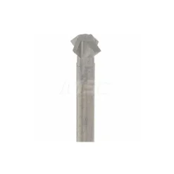 Double Angle Milling Cutter: 90 °, 1/4" Cut Dia, 1/8" Cut Width, 1/4" Shank Dia, Solid Carbide