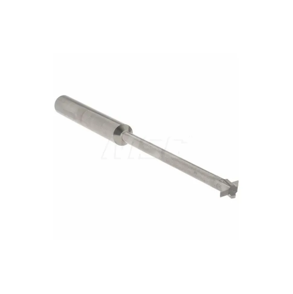 Double Angle Milling Cutter: 90 °, 1/4" Cut Dia, 1/8" Cut Width, 1/4" Shank Dia, Solid Carbide