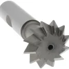 Double Angle Milling Cutter: 90 °, 1" Cut Dia, 3/8" Cut Width, 1/2" Shank Dia, Cobalt