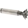 Dovetail Cutter: 45 °, 3/4" Cut Dia, 7/32" Cut Width, Cobalt